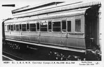 L&SWR Corridor Old Compo 5103 Train in 1949 Pamlin Prints Railway RPC Postcard