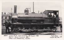 L&SWR ST 0-6-0 No 150 Old Train in 1903 Pamlin Prints Railway RPC Postcard