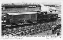 L44 Old London Metropolitan Transport Milk Train Pamlin Prints Railway RPC Postcard