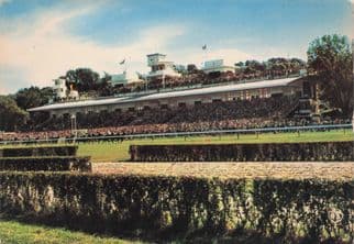 La Cote Fleurie Deauville French Horse Race Racing Postcard