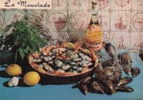 La Mouclade French Fish Cookery Recipe Rare Paris Postcard