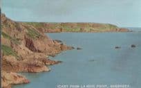 La Moye Point Guernsey Stunning Old Postcard