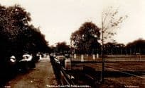 Ladies Matches at Addiscombe Tennis Courts London Old Real Photo Postcard