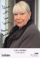 Laila Morse Merry Christmas From Mo Eastenders Hand Signed Cast Card Photo