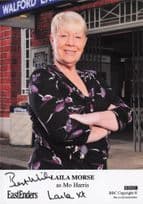 Laila Morse Mo Harris BBC Eastenders Hand Signed Cast Card Photo