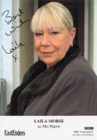 Laila Morse Mo Harris Eastenders Hand Signed Cast Card Photo