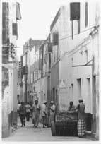 Lamu Street Scene Shops Hotel 9x7 Old Kenya Africa Press Photo