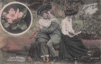 Language Of Flowers Apple Blossom Selected Flavours Old Postcard