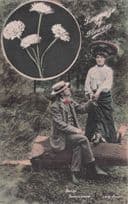 Language Of Flowers Daisy Innocence Rare Old Lovers Postcard