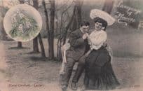 Language Of Flowers Horse Chestnut Living In Luxury & Love Old Postcard