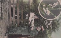 Language Of Flowers Lily Of The Valley Old Romance Postcard