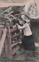 Language Of Flowers Tuberose Dangerous Pleasures Romance Postcard