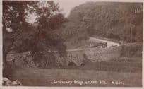 Lathkill Dale Bridge Derby Derbyshire Antique Real Photo Postcard