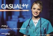 Laura Aikman as May Casualty Hand Signed Cast Card Photo