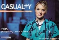 Laura Aikman as May in Casualty Hand Signed Cast Card Photo