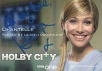 Laura Drummond as Chantelle in Holby City BBC Hand Signed Cast Card Photo
