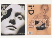 Laura Foster British Model ID Magazine 2x Cover Postcard s