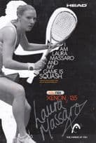 Laura Massaro Ladies Squash Champion Hand Signed Card Photo