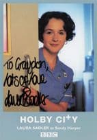 Laura Sadler as Sandy Harper Holby City Rare Hand Signed Cast Photo