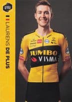 Laurens De Plus Belgium Champion Cyclist Dutch Team Jumbo Visma Postcard