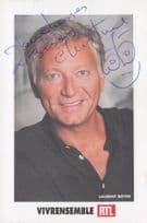Laurent Boyer French TV Presenter Kiss FM Radio Hand Signed Photo