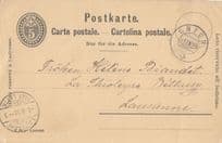 Lausanne Cryon Switzerland 1898 Victorian Old Postcard