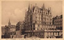 Lausanne Hotel Beau La Maison Mercier Antique Switzerland Postcard