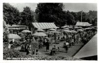 Lawn Buffet Vendors Wimbledon Tennis Vintage Real Photo Postcard