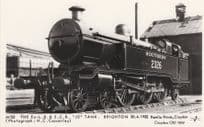 LB&SCR 12 Tank Train 2326 Brighton Railway Station Postcard