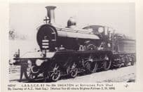 LB&SCR B2 no 206 Smeaton Train at Battersea Railway Park Shed Postcard