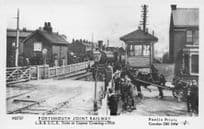 LB & SCR Portsmouth Copnor Crossing Old Train Station Pamlin Prints Postcard