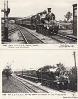 LB&SCR Train to Epsom Races Royal Belmont 2x Postcard