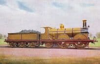 LBSC 2-4-2 Hayling Train Brighton Built Vintage Railway Postcard