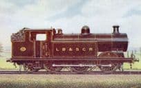 LBSC 570 Class ESX 1-6-2T E.Marsh 1911 Train 1960s Postcard