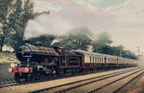 LBSC No 422 Train Class 4-4-2 at Wandsworth Common 1960s Train Postcard