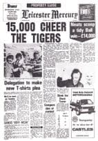 Leicester Tigers vs Northampton Rugby Rare Newspaper Ephemera