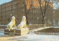 Leningrad Lions Bridge Postcard New