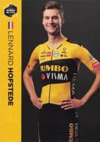 Lennard Hofstede Holland Champion Cyclist Dutch Team Jumbo Visma Postcard