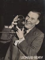 Leonard Henry Radio Comedian Blow A Raspberry Hand Signed Photo