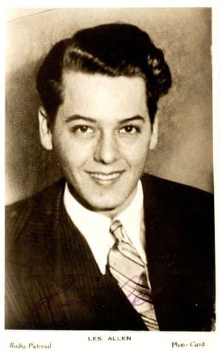 Les Allen Canadian Jazz Saxophonist Antique Hand Signed Photo