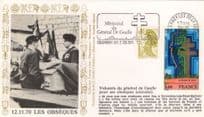 Les Obesques General De Gaulle Memorial French Military RARE FDC