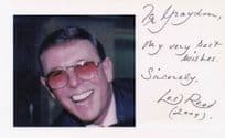Les Reed 1960s Singer Songwriter Large Hand Signed Photo