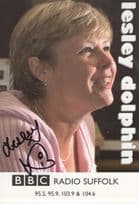 Lesley Dolphin BBC Radio Suffolk Hand Signed Cast Card Photo