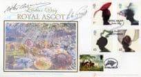 Lester Piggott & Willie Carson MULTI Hand Signed Royal Ascot Ladies Day FDC
