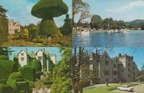 Levens Hall Topiary Gardens Cumbria 3x 1970s Postcard s