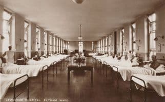 Lewisham London Hospital Eltham Ward Mint Old Real Photo Postcard