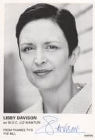 Libby Davison The Bill RARE Undedicated Hand Signed Cast Card