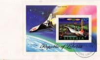 Liberia Space Shuttle Travel Republic Of First Day Cover FDC