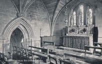 Lichfield St Chaos Church Holy Chapel Interior Antique Postcard