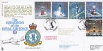 Lighthouses 1998 Hampshire Military Squadrons Of The Royal Air Force Hand Signed FDC